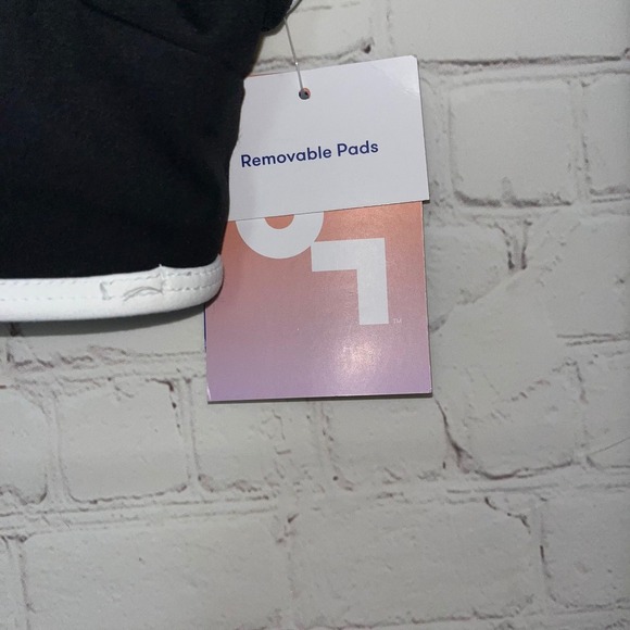 ✨JoyLab Womens Black and White Bralette Activewear Sports Bra Size Large NEW - Picture 3 of 4